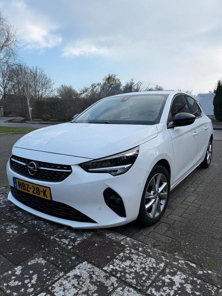 Opel Corsa 1.2 Turbo Start/stop 100pk 2021 Wit, Auto's, Opel, Particulier, Corsa, Achteruitrijcamera, Adaptieve lichten, Adaptive Cruise Control
