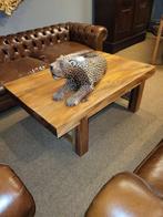 Boomstamtafel, salontafel, 1.40 x 90 x 50, 50 tot 100 cm, 100 tot 150 cm, Glas, Nieuw