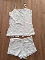 Wit setje boxershort en hemdje romantisch 140, Ophalen of Verzenden, Nieuw, Meisje, Nacht- of Onderkleding