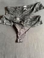 2 zwarte string action maat M, Kleding | Dames, Ondergoed en Lingerie, Action, Ophalen of Verzenden, Zwart, String