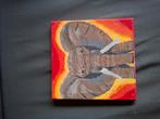 Zelfgemaakt schilderij van een olifant, Ophalen of Verzenden