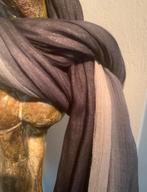 Shawl sjaal 40x 200 cm. In “4 tinten grijs”.Lijkt linnen, Kleding | Dames, Mutsen, Sjaals en Handschoenen, Ophalen of Verzenden