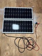 Zonnepaneel 55W met Omvormer - Accu Ready, Doe-het-zelf en Verbouw, Zonnepanelen en Toebehoren, Ophalen, Gebruikt, Compleet systeem