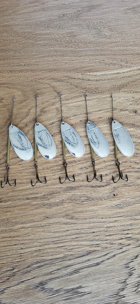 5x Cybele handgebouwde spinners kunstaas, Watersport en Boten, Hengelsport | Roofvissen, Nieuw, Overige typen, Ophalen of Verzenden