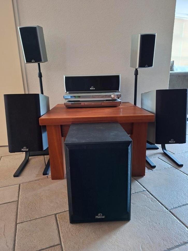 Magnat Home Cinema Set 5.1 Panasonic Receiver A/V en CD/DVD, Audio, Tv en Foto, Luidsprekers, Gebruikt, Complete surroundset, Magnat