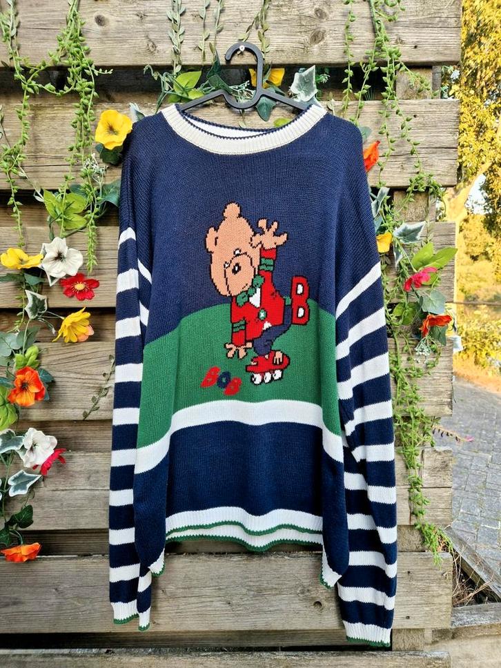Super retro vintage bob de beer trui puur katoen, Kleding | Dames, Truien en Vesten, Zo goed als nieuw, Maat 46/48 (XL) of groter