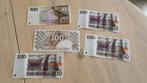 Set van 5 100 gulden bankbiljetten €175 vast, Ophalen, 100 gulden, Setje