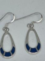 Zilveren oorbellen met lapis lazuli, Ophalen, Zilver