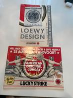 Lucy Strike posters, American Sunday, Loewy tentoonstelling, Ophalen of Verzenden, Gebruikt, Reclamebord