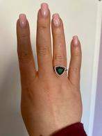 Zilvetrn ring, Ophalen of Verzenden, Zo goed als nieuw, 17 tot 18, Met edelsteen