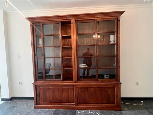 Vitrinekast, boekenkast 240x 40 x 250 hoog, Antiek en Kunst, Antiek | Kantoor en Zakelijk, Ophalen