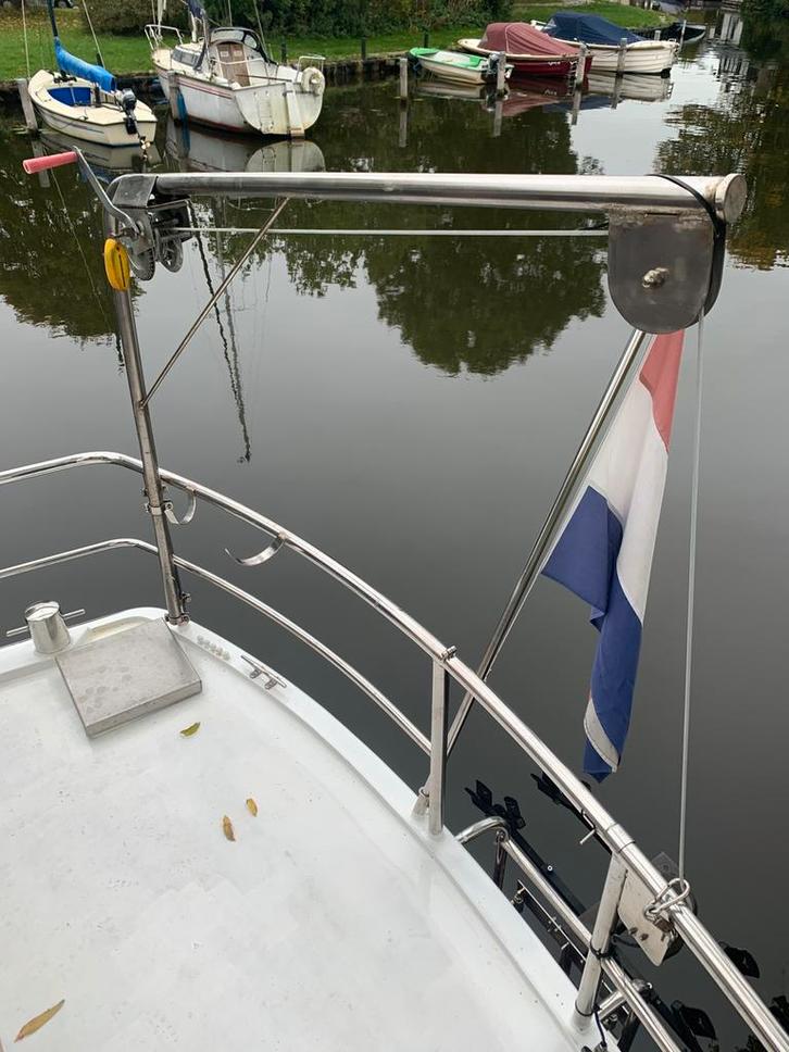 Rvs davit kraantje takel met lier., Watersport en Boten, Accessoires en Onderhoud, Gebruikt, Ophalen