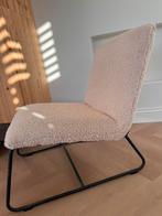 Boucle stof beige stoel, Ophalen, Zo goed als nieuw, 75 tot 100 cm, Stof
