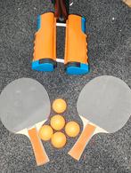 Pingpong set - 2 batjes, net en 5 balletjes, Ophalen, Nieuw, Net, Batje(s) of Balletje(s), Inklapbaar