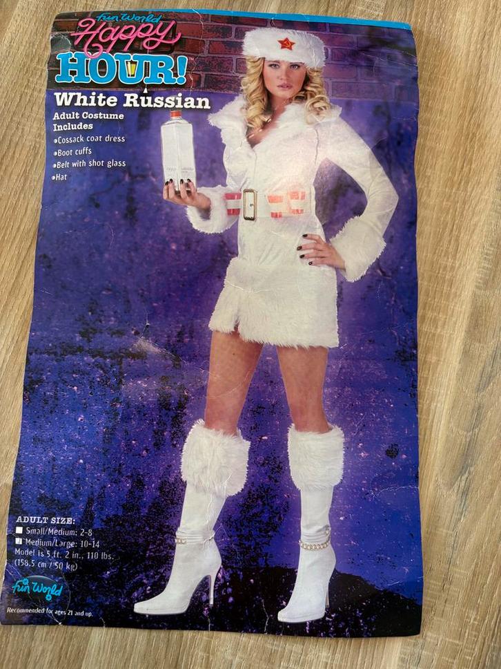 Sexy Carnaval Jurkje Maat M - White Russian, Kleding | Dames, Carnavalskleding en Feestkleding, Gedragen, Kleding, Carnaval, Maat 38/40 (M)