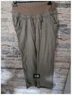Bruin grijze zwangerschapsbroek maat M h4, Kleding | Dames, Positiekleding, Maat 38/40 (M), H&M, H&M, Bruin