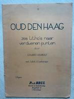 6 litho’s Oud Den Haag van P. Brul, Antiek en Kunst, Kunst | Tekeningen en Foto's, Ophalen