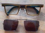 Design montuur Theo, type Verlat, incl. Clip-on zonnebril, Ophalen of Verzenden, Gebruikt, Zwart, Overige merken