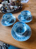 Drie Chinese porseleinen kop en schotels - 19e eeuw, Antiek en Kunst, Antiek | Porselein, Ophalen of Verzenden