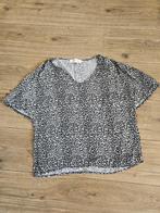 Plein Publique, zwart grijze top, panterprint, maat M, Kleding | Dames, Maat 38/40 (M), Zwart, Ophalen of Verzenden, Zo goed als nieuw