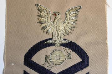 US navy rate boilerman zilver geborduurd amerika marine  beschikbaar voor biedingen