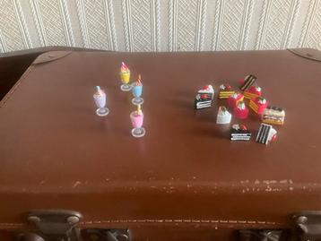 Poppenhuis Miniaturen - Taartjes & Milkshakes beschikbaar voor biedingen