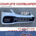 W222 S63 AMG VOORBUMPER COMPLEET WIT origineel Mercedes S KL, Bumper, Voor
