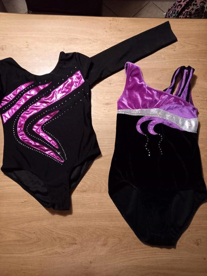 2 Mooie Turnpakjes Maat 140, Sport en Fitness, Ballet, Zo goed als nieuw, Kleding, Ophalen of Verzenden