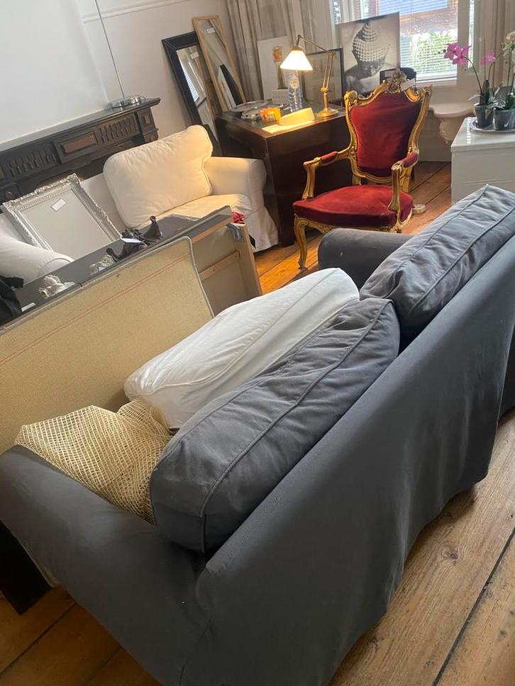 Gebruikte Ektorp bankstellen en stoelen, Huis en Inrichting, Banken | Complete zithoeken, Gebruikt, Stof, Ophalen