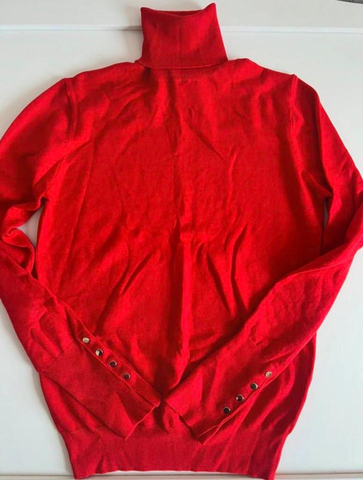Nieuwe ZARA coltrui in felrood, maat S (36), Kleding | Dames, Truien en Vesten, Nieuw, Maat 36 (S), Rood, Ophalen of Verzenden