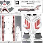 Martinair Fokker-28  PH-MAT, Hobby en Vrije tijd, Nieuw, Luchtvaart, Ophalen of Verzenden