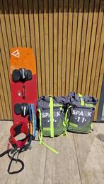 Complete Kiteset, 9m en 11m Gaastra Spark, Board, Harnas Bar, Watersport en Boten, Kitesurfen, Ophalen, Kitesurf-set, Twintip