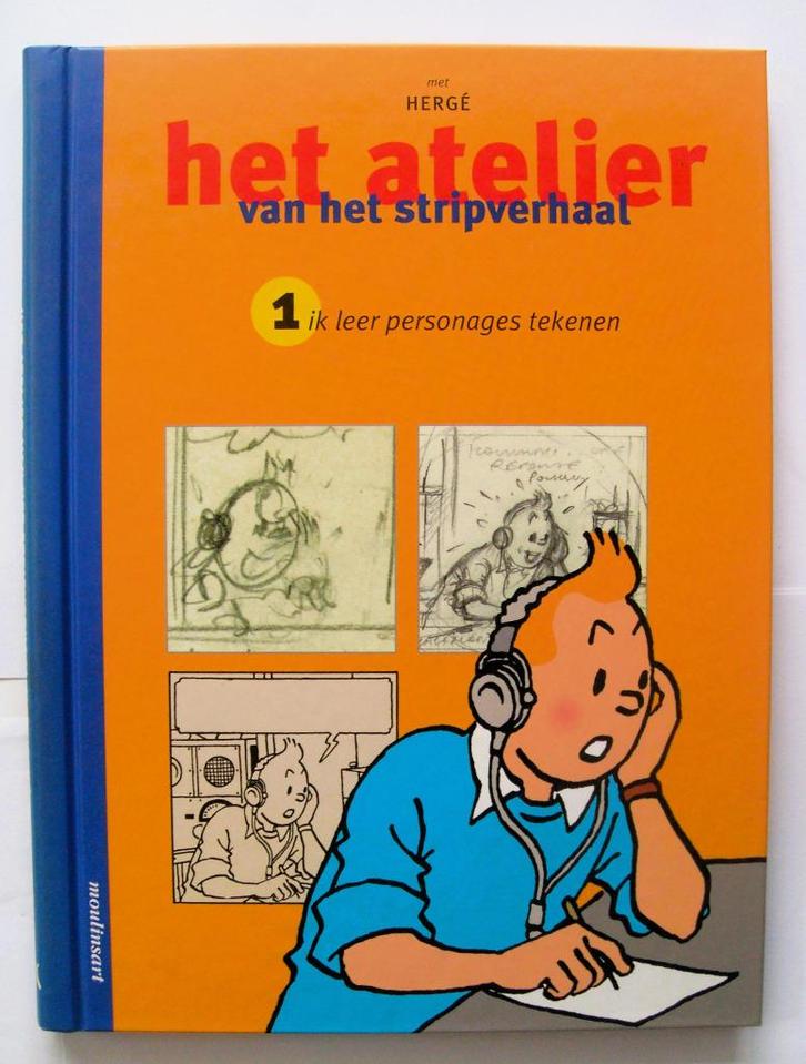 Kuifje Hergé Het Atelier van het Stripverhaal, Verzamelen, Stripfiguren, Zo goed als nieuw, Boek of Spel, Kuifje, Ophalen of Verzenden