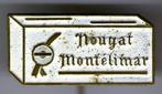 Nogat Montélimar wit op koper kermis speldje ( W_531 ), Verzamelen, Speldjes, Pins en Buttons, Verzenden, Nieuw, Merk, Speldje of Pin