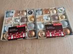 2x 16 stuks Mix rose goud kerstballen 4cm, Diversen, Kerst, Onbekend, Nieuw, Ophalen of Verzenden, Onbekend