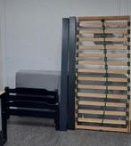 Eenpersoonsbed zwart, Ophalen, Gebruikt, 90 cm, Eenpersoons