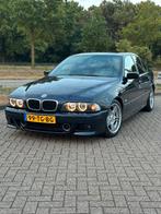 BMW 5-Serie 2.5 I 523 AUT Blauw M Pakket | panorama dak, Auto's, Automaat, Achterwielaandrijving, 74 €/maand, Zwart