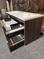 Badmeubel 120 cm Brauer Viola oak van €1695 nu afhaal €650, Huis en Inrichting, Badkamer | Badkamermeubels, Ophalen, 100 tot 150 cm