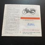 BATAVUS Bilonet 1960 (#1) Bromfiets Folder Brochure, Ophalen of Verzenden, Gelezen, Folder