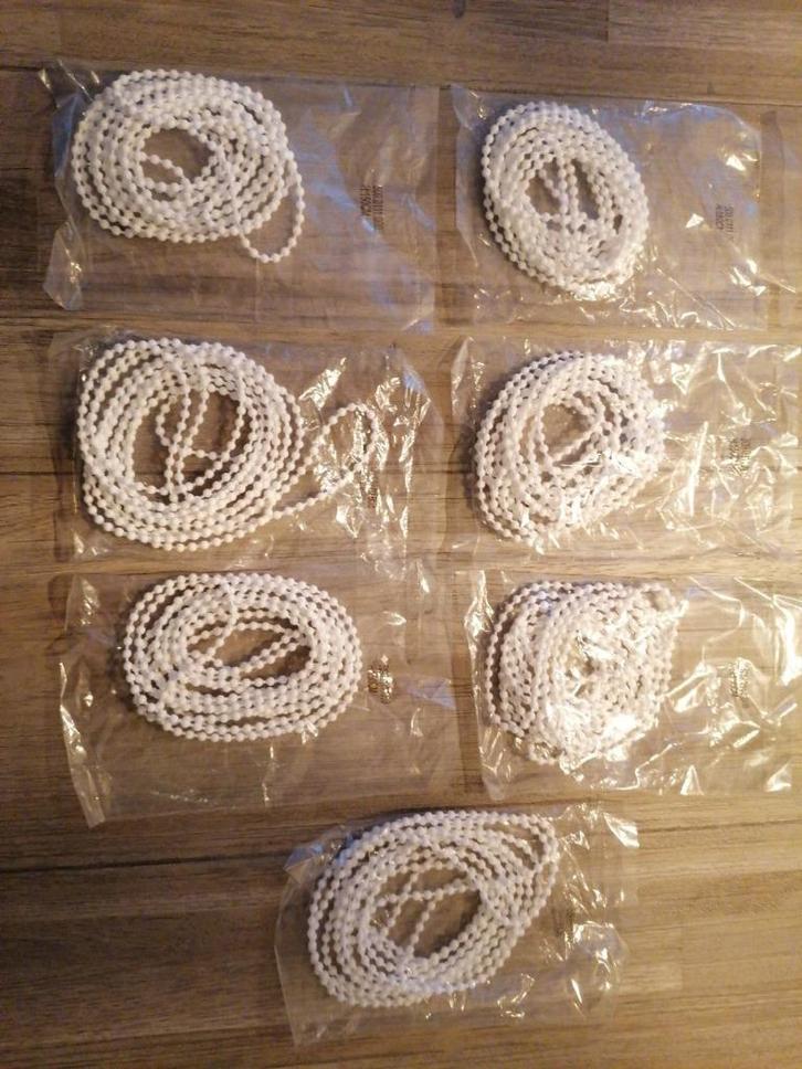 7 Koordjes voor rolgordijnen, 150 cm lang, nieuw, Huis en Inrichting, Stoffering | Gordijnen en Lamellen, Nieuw, 100 tot 150 cm
