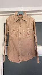 camel kleur overhemd blouse in 134, Ophalen of Verzenden, Zo goed als nieuw, Jongen, Overhemd of Blouse