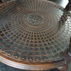 bijzettafel ruim 100 jaar oud, Huis en Inrichting, 45 tot 60 cm, Rond, Zo goed als nieuw, Hout