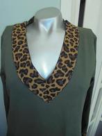 prachtig tuniek legergroen en tijgerprint L, Made in Italy, Verzenden, Maat 42/44 (L), Zo goed als nieuw