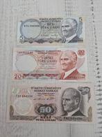 Turkse Lira Biljetten Set UNC, Ophalen of Verzenden, Setje