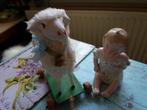 SCHAAP UIT ERTS GEBERGTEN OP WIELTJES MOOIE GROTE., Antiek en Kunst, Antiek | Speelgoed, Ophalen of Verzenden