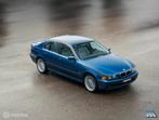BMW 5-serie 530i E39 l Topas Blau l Nappa comfortstoelen, Auto's, Automaat, Achterwielaandrijving, Gebruikt, Blauw