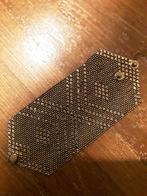 Goudkleurige mesh/bikers armband, Ophalen of Verzenden, Goud, Overige materialen