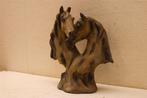 Beeld van 2 paardenhoofden 47779, Ophalen of Verzenden, Gebruikt, Mens