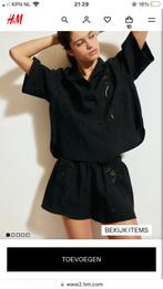 Zwarte broderie co-ord set, Ophalen of Verzenden, Nieuw, Maat 34 (XS) of kleiner