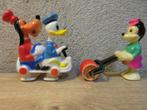 Vintage Donald Duck Goofy Mickey Mouse Marx toys loop pop, Ophalen of Verzenden, Overige figuren, Gebruikt, Beeldje of Figuurtje